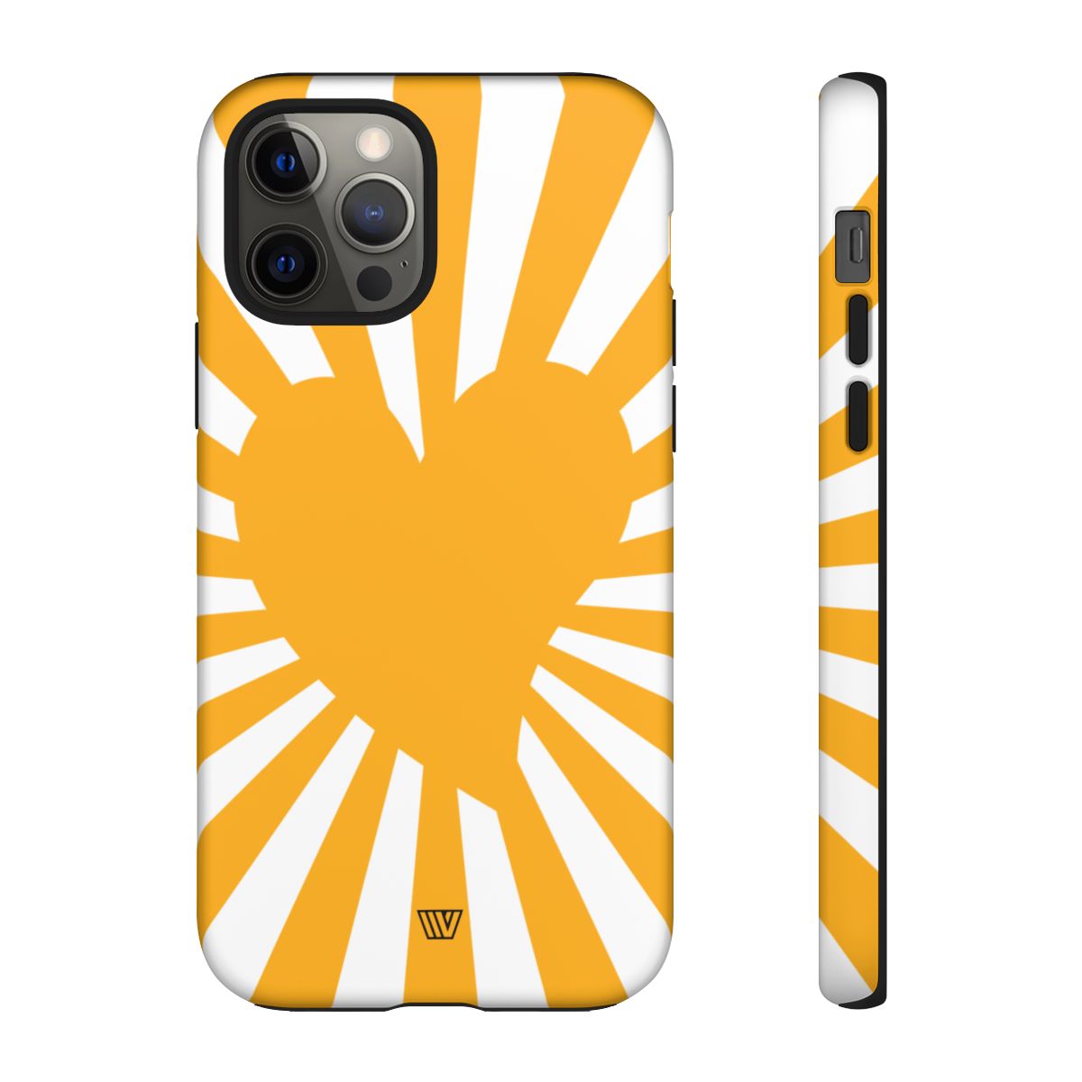 Heart Sun Rays Tough Phone Case with Impact Resistance