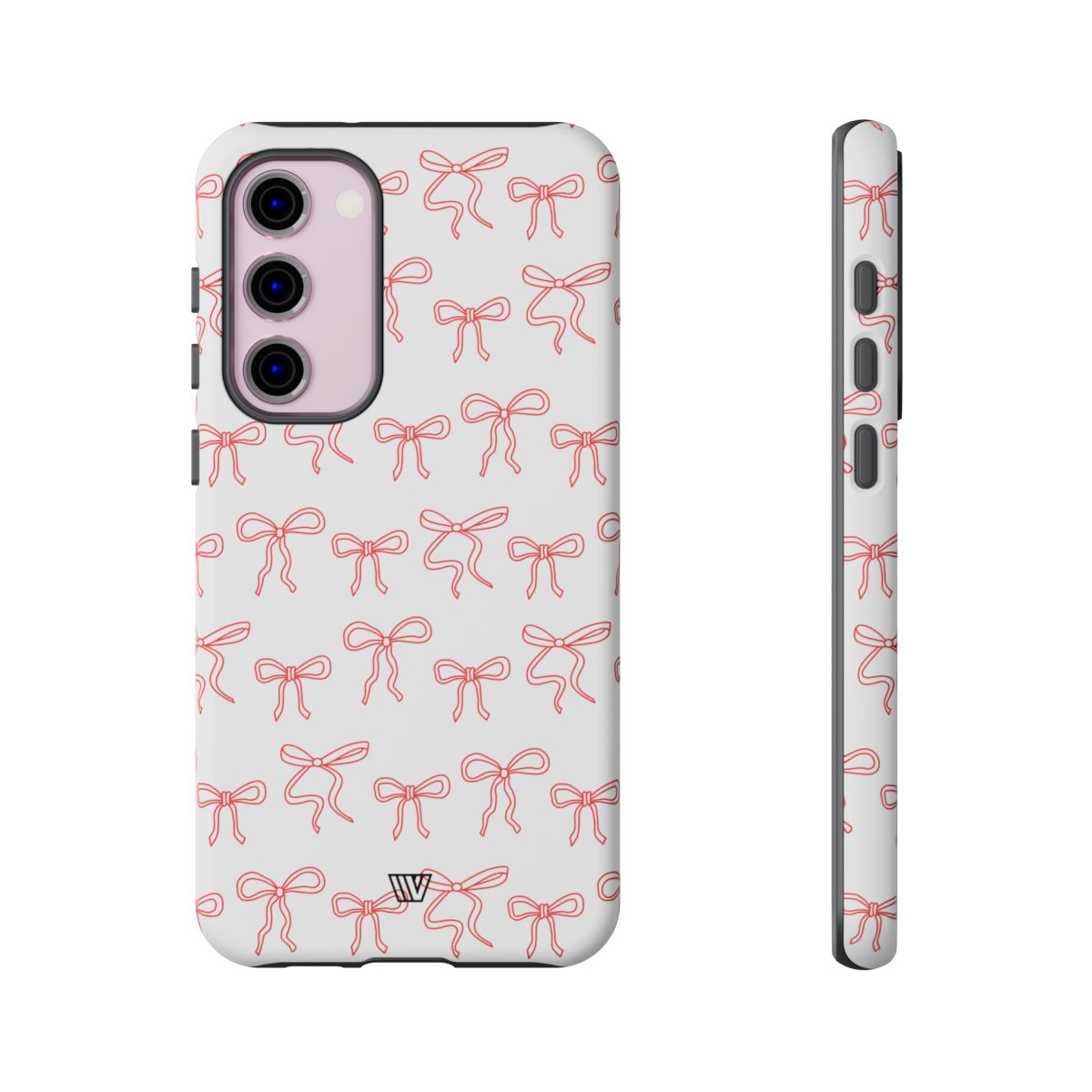 Red Ribbon Tough Phone Case Dual-Layer Impact Resistant Trovvve