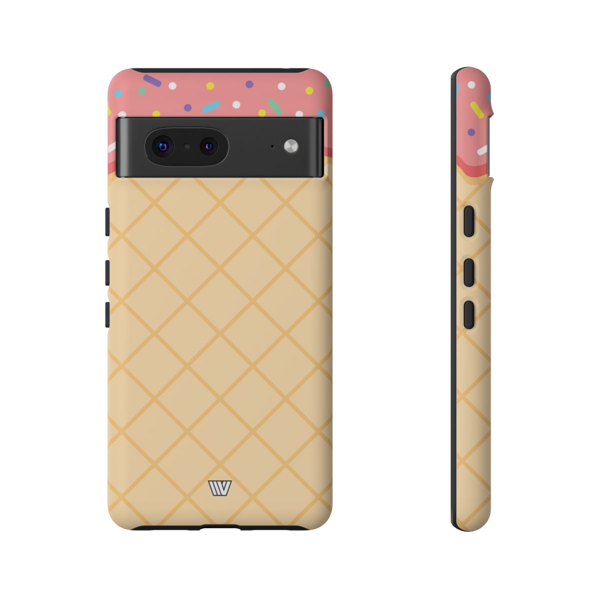 Ice Cream Cone Tough Phone Case Dual-Layer Protection
