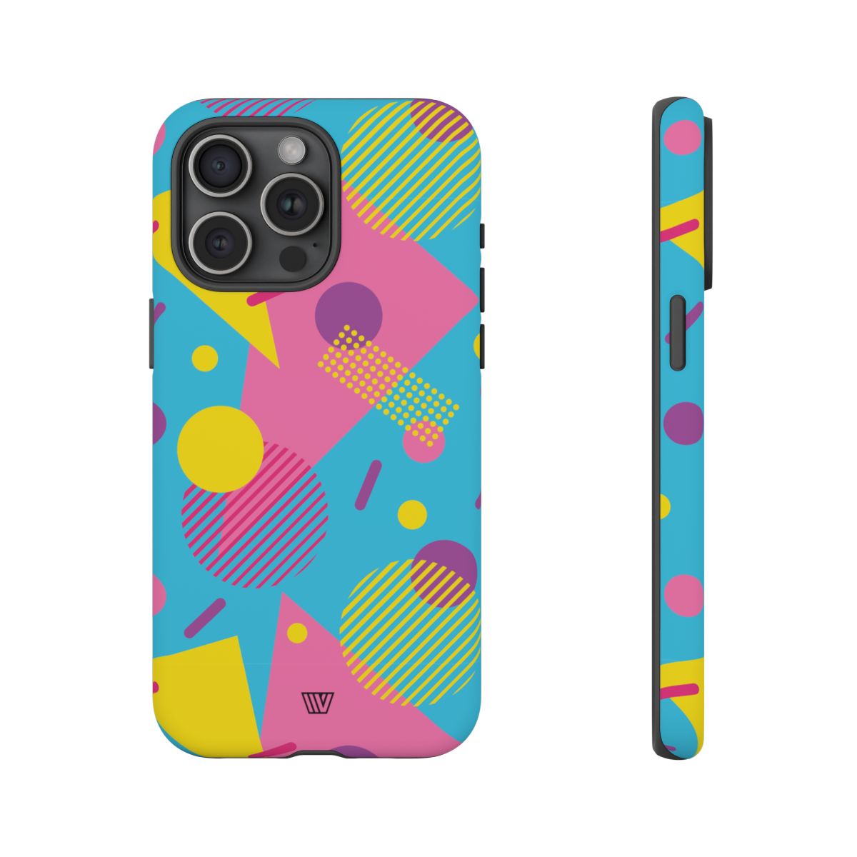 Retro Pattern Light Blue Tough Phone Case