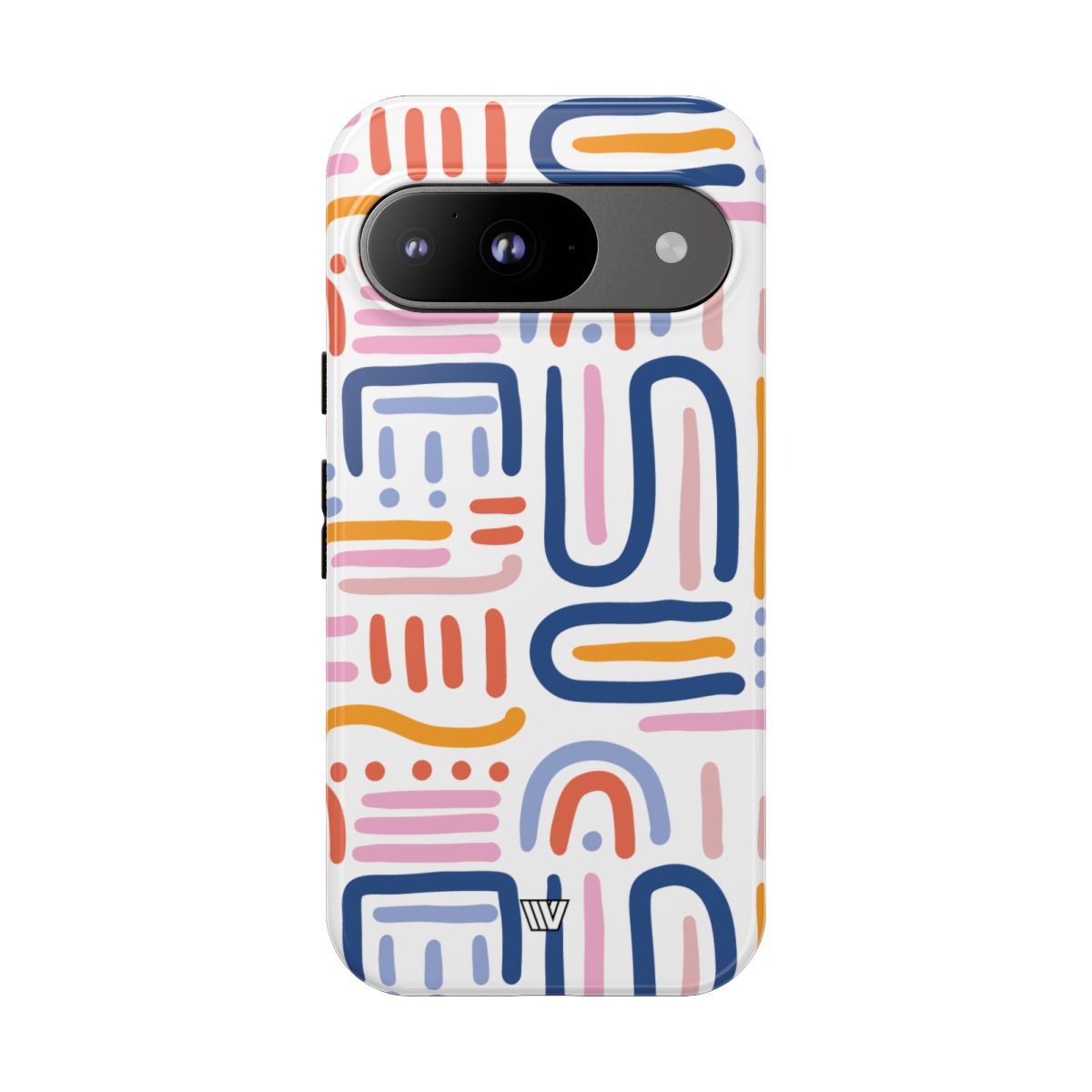 Tough Phone Case Dual-Layer Protection MEMPHIS BOLD LINES