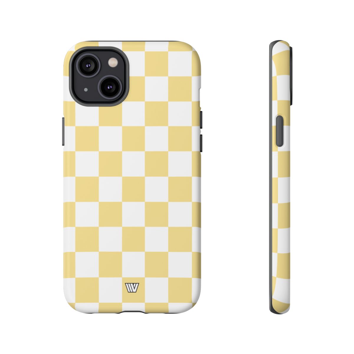 Banana Yellow Checkerboard Tough Phone Case