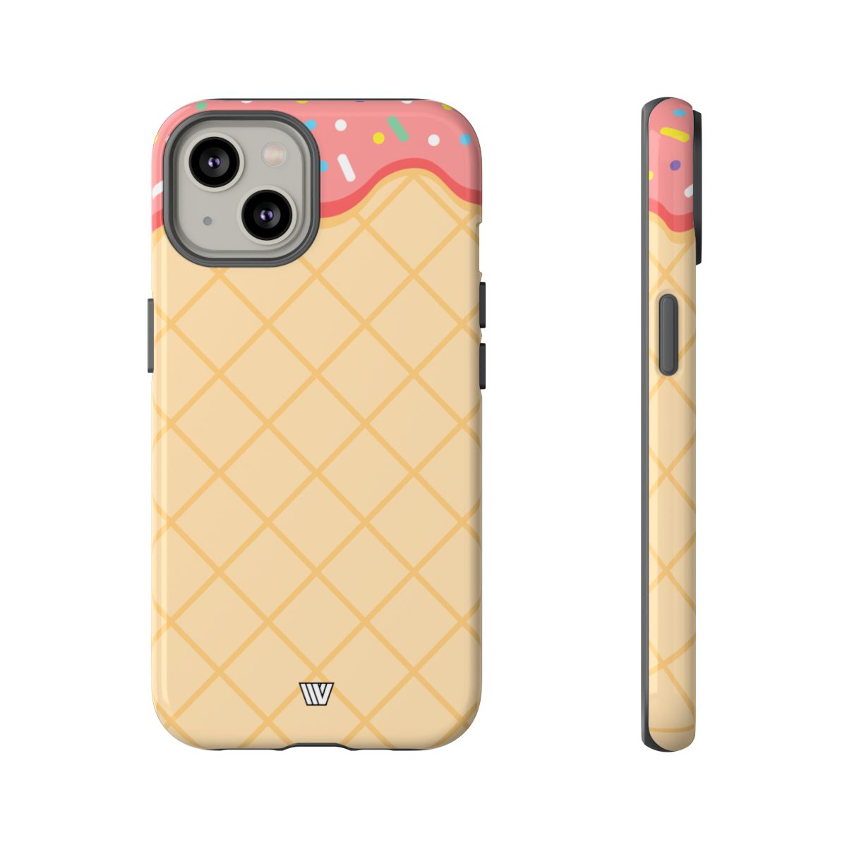 Ice Cream Cone Tough Phone Case Dual-Layer Protection