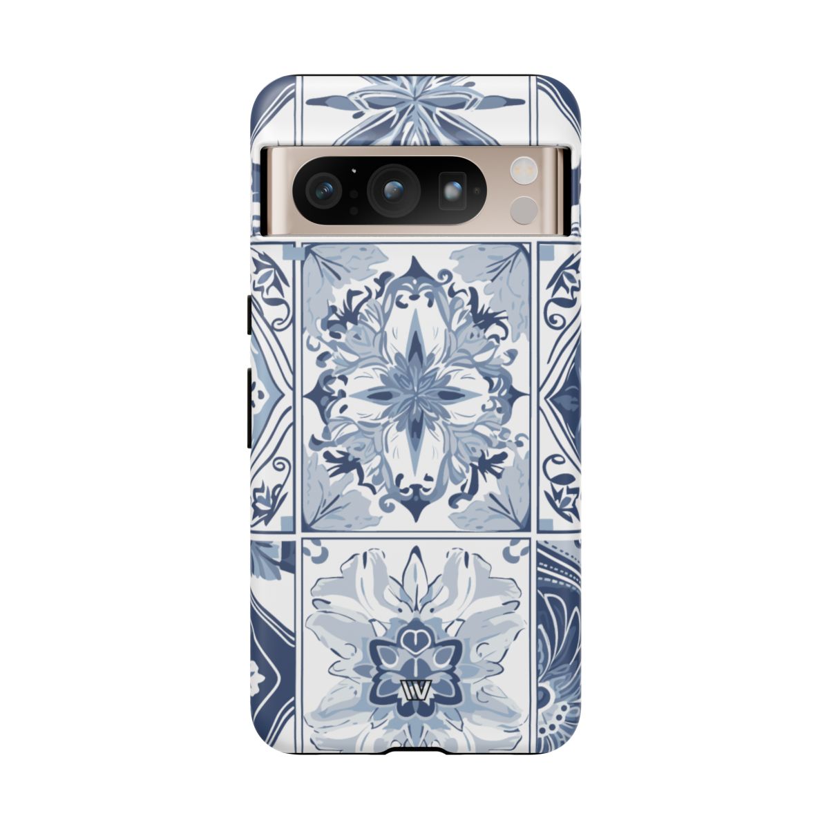Blue White Tile Tough Impact-Resistant Phone Case