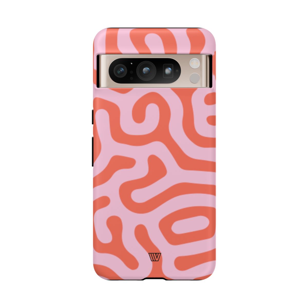 Tough Phone Case Dual-Layer Protection CORAL ORGANIC LINES