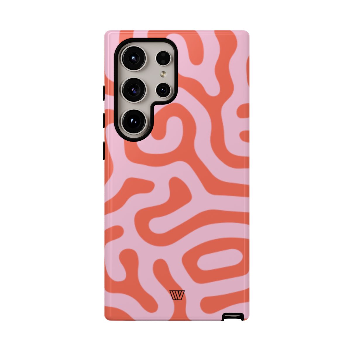 Tough Phone Case Dual-Layer Protection CORAL ORGANIC LINES