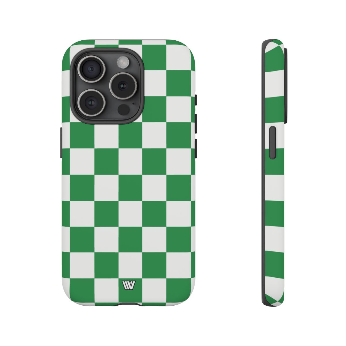 Green White Checkerboard Tough Phone Case