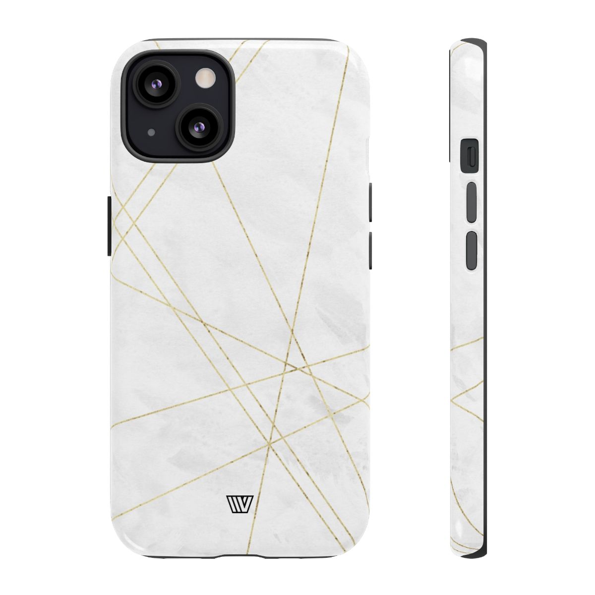 Tough Phone Case Impact Resistant Dual-Layer Shell GOLD LINES