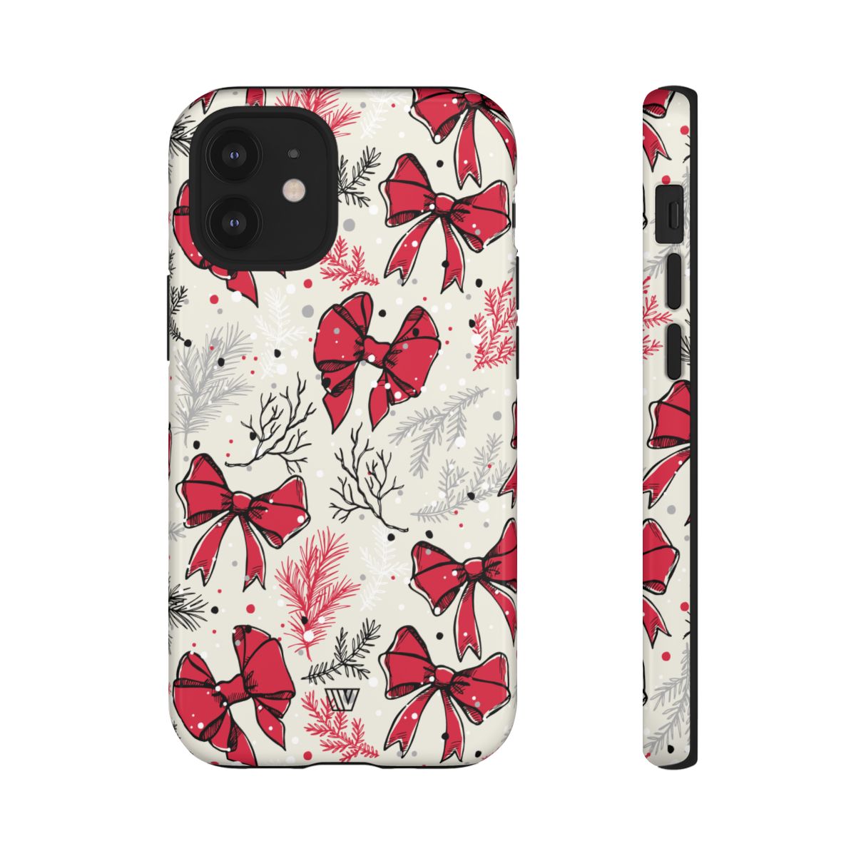 Tough Phone Case Impact-Resistant Dual Layer WINTER BOWS