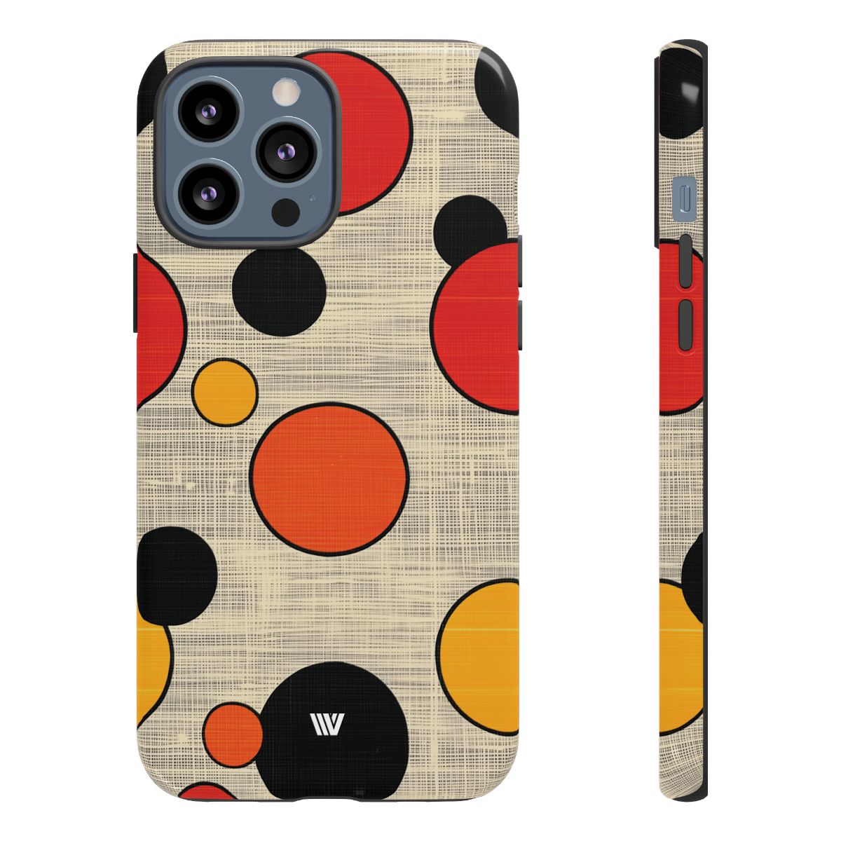 Tough Phone Case Mid-Century Dots Protective Cover