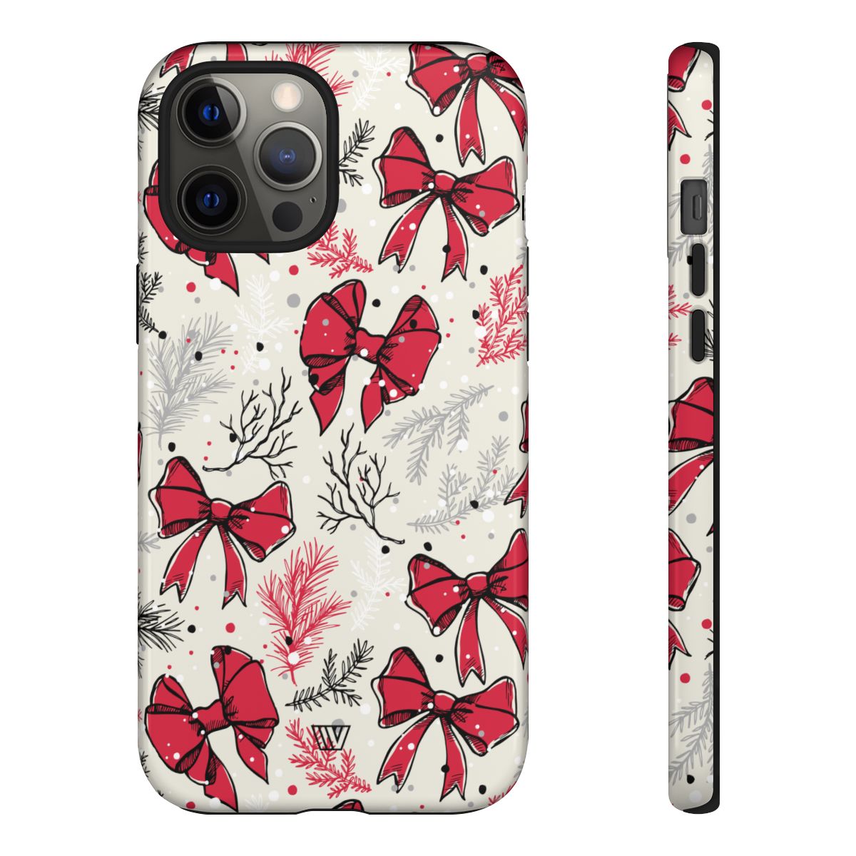 Tough Phone Case Impact-Resistant Dual Layer WINTER BOWS