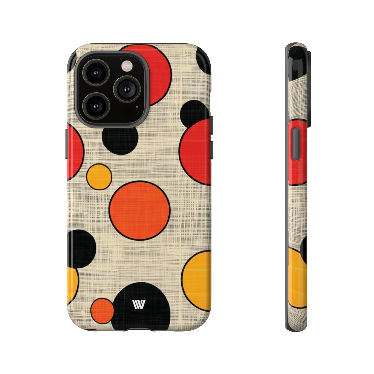 Tough Phone Case Mid-Century Dots Protective Cover