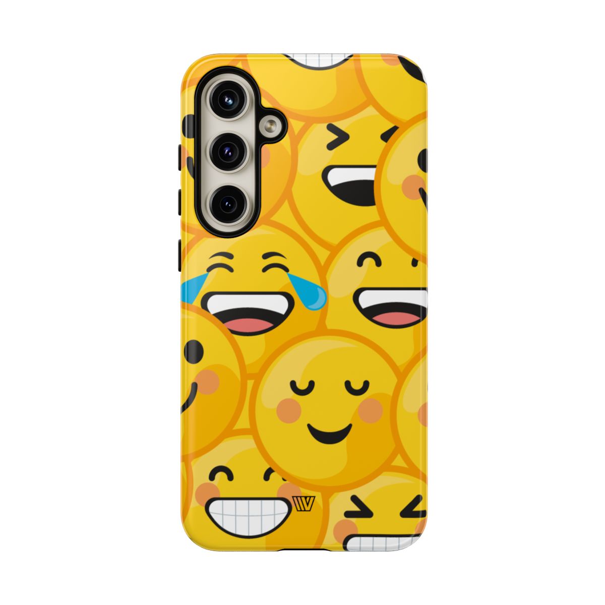 Tough Phone Case Impact-Resistant Dual-Layer Polycarbonate EMOJI FACES