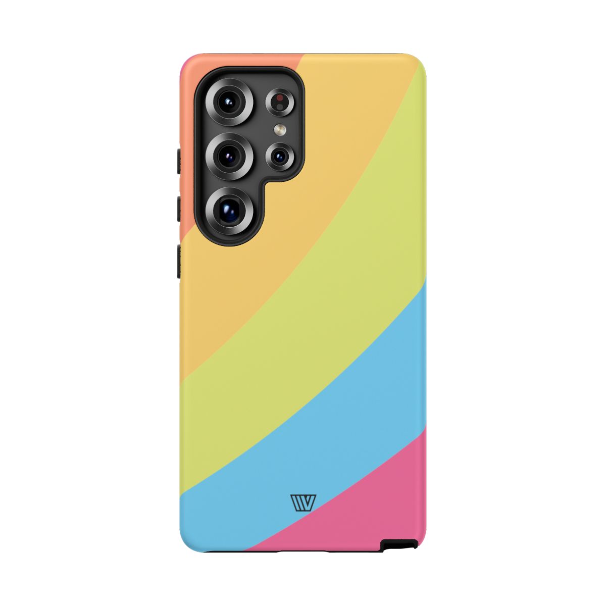 Neon Rainbow Tough Phone Case Dual-Layer Protective Shell