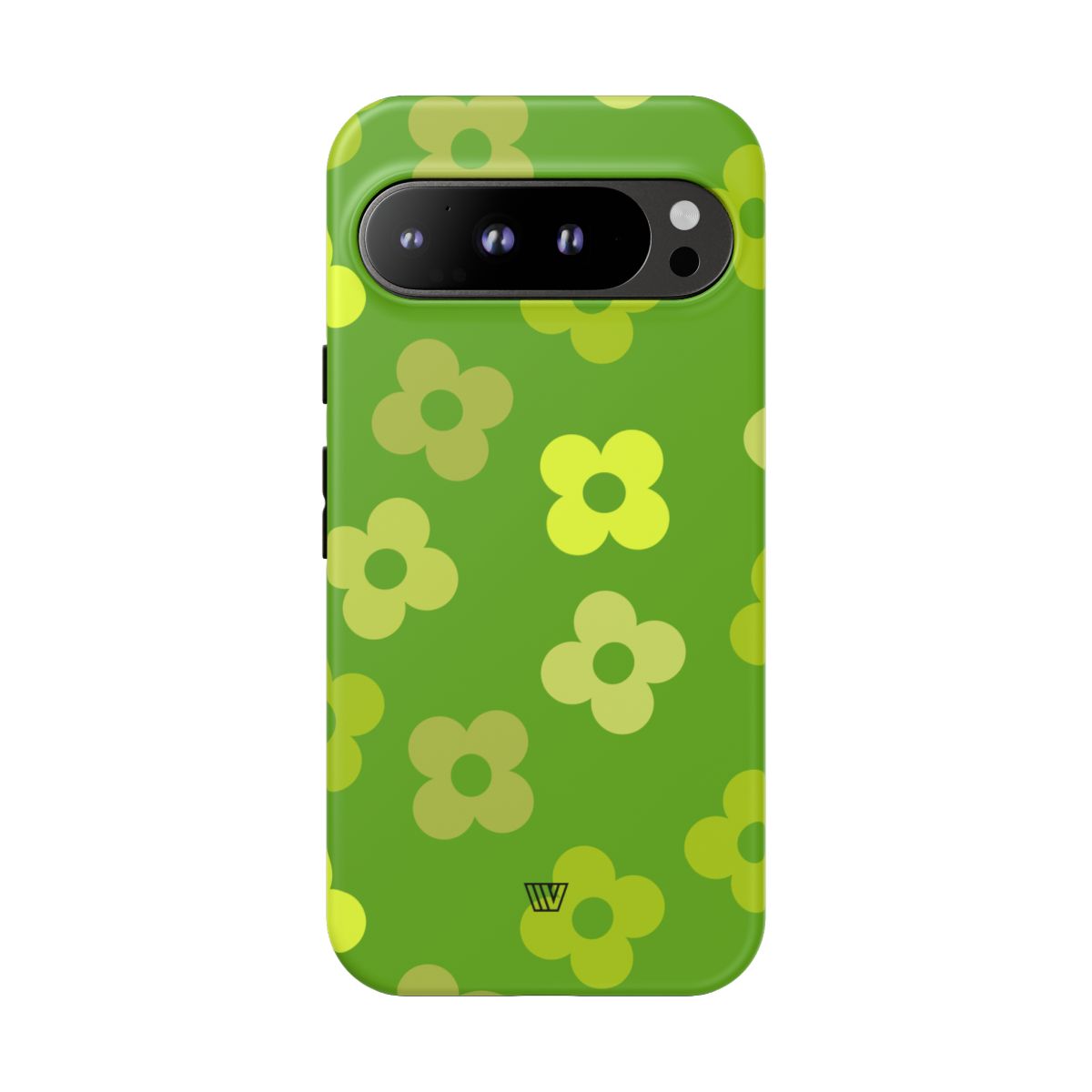 Green Retro Flowers Tough Phone Case