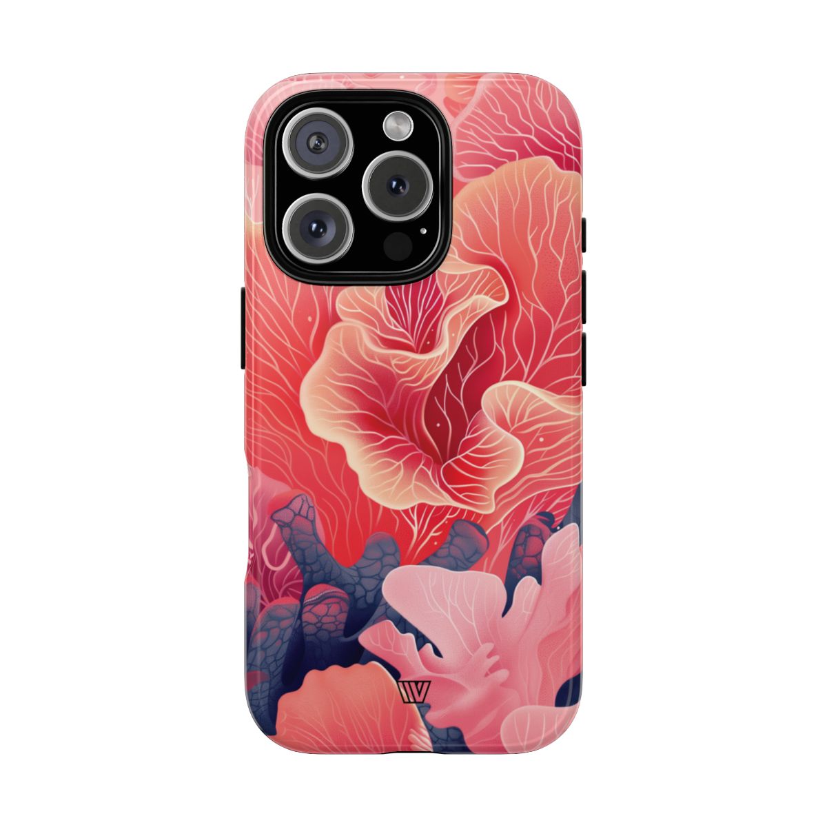 Pink Coral Tough Phone Case Dual-Layer Protection
