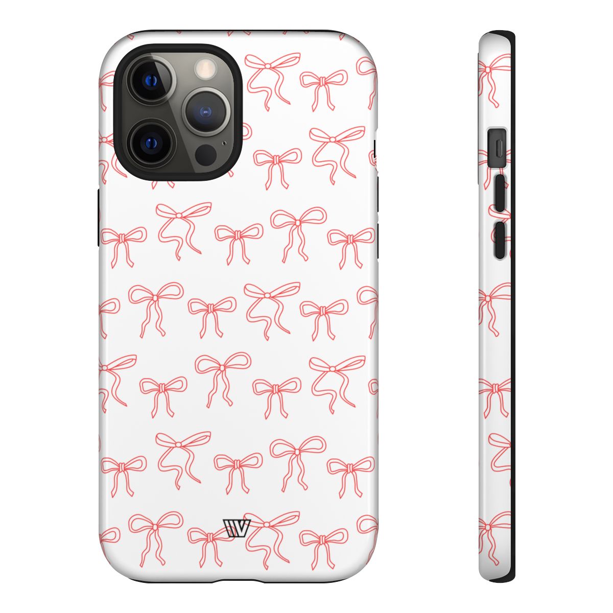 Red Ribbon Tough Phone Case Dual-Layer Impact Resistant Trovvve