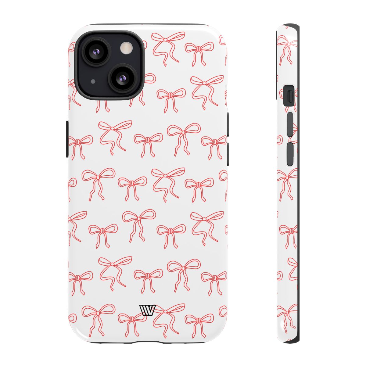 Red Ribbon Tough Phone Case Dual-Layer Impact Resistant Trovvve