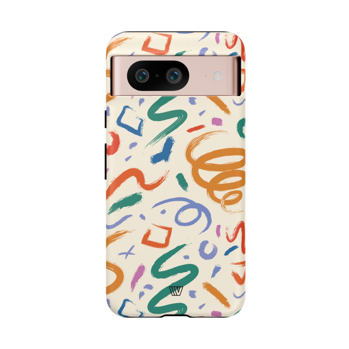 Doodle Brush Strokes Tough Phone Case