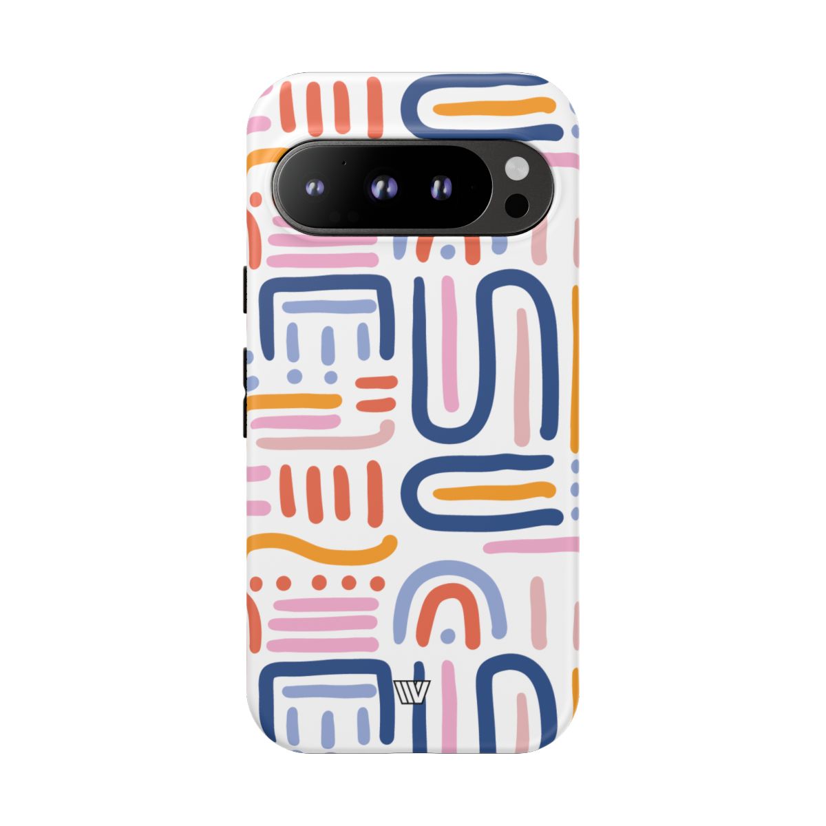 Tough Phone Case Dual-Layer Protection MEMPHIS BOLD LINES