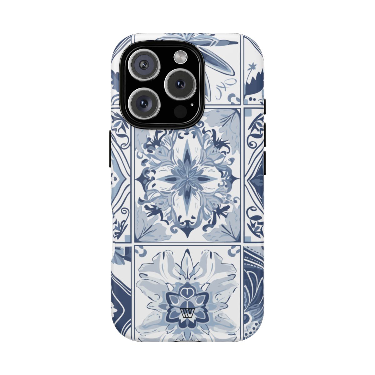 Blue White Tile Tough Impact-Resistant Phone Case