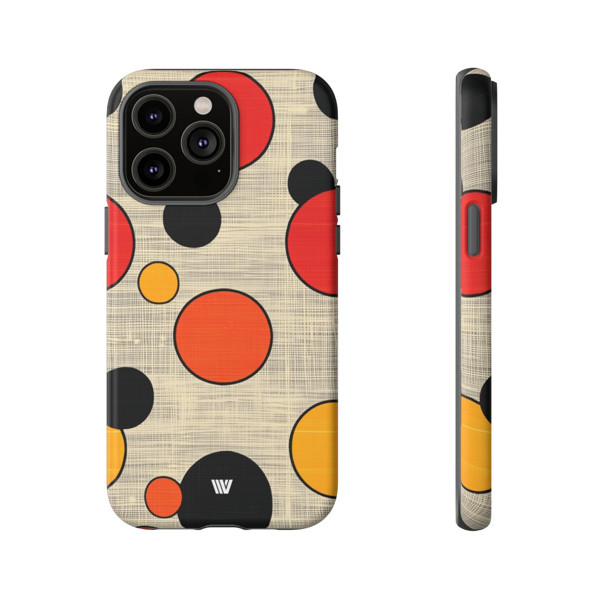 Tough Phone Case Mid-Century Dots Protective Cover