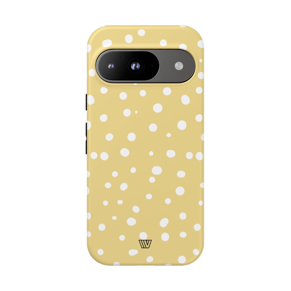 Muted Yellow Dots Tough Phone Case with Impact-Resistant Design