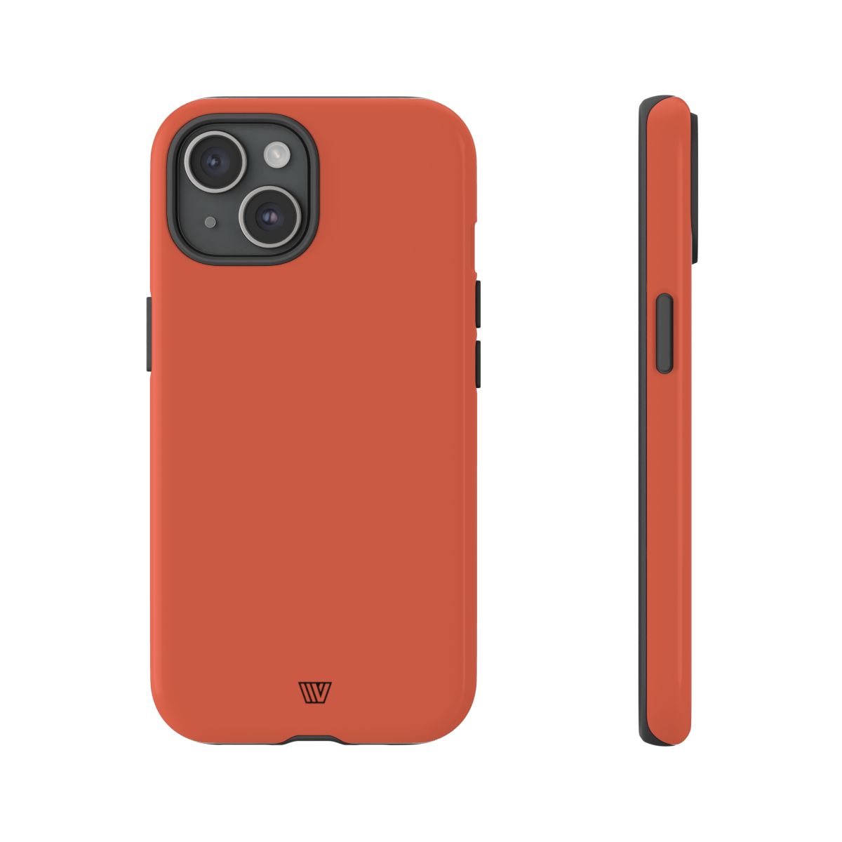Burnt Sienna Tough Phone Case Dual-Layer Protection