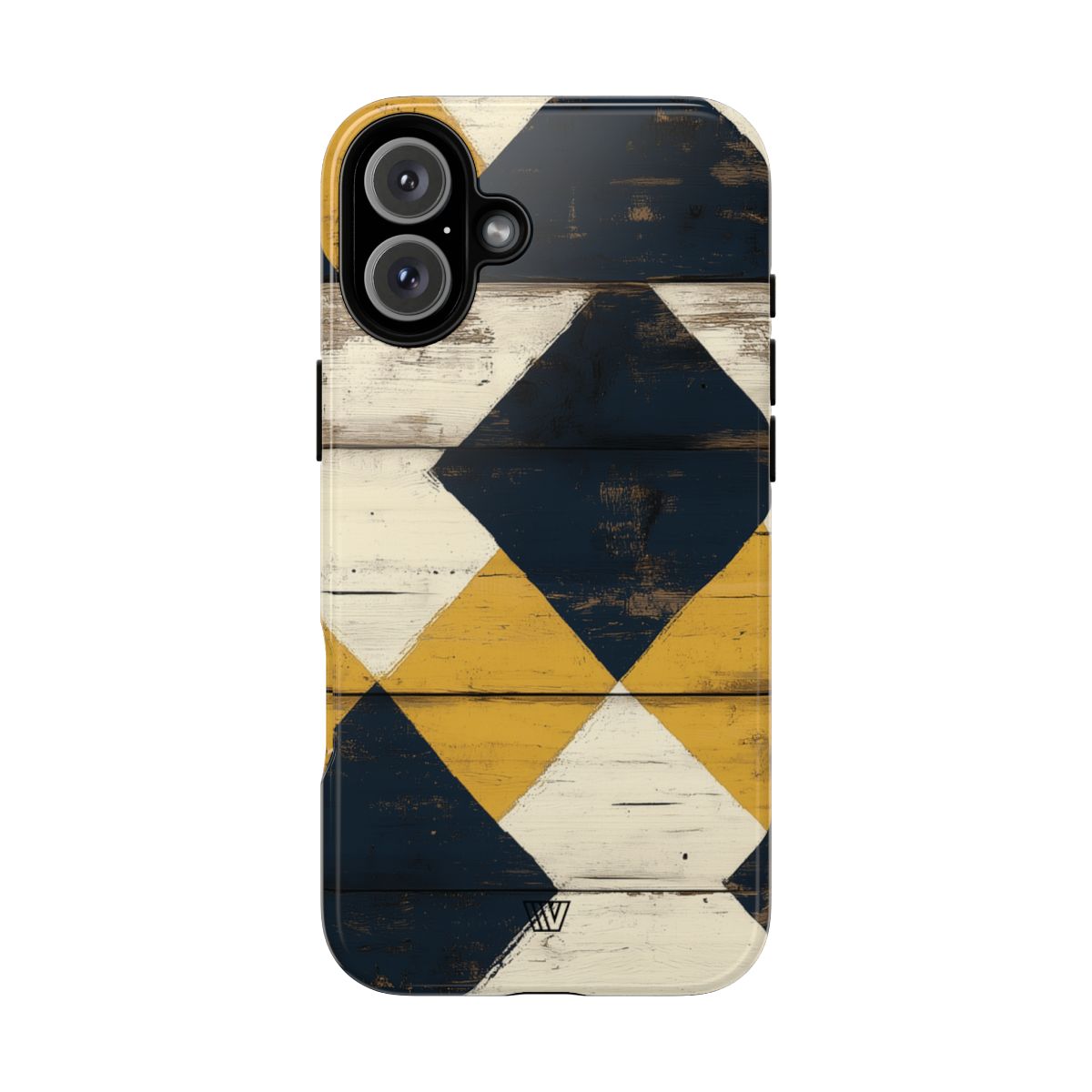 Tough Phone Case Dual-Layer Protection Farmhouse Wood