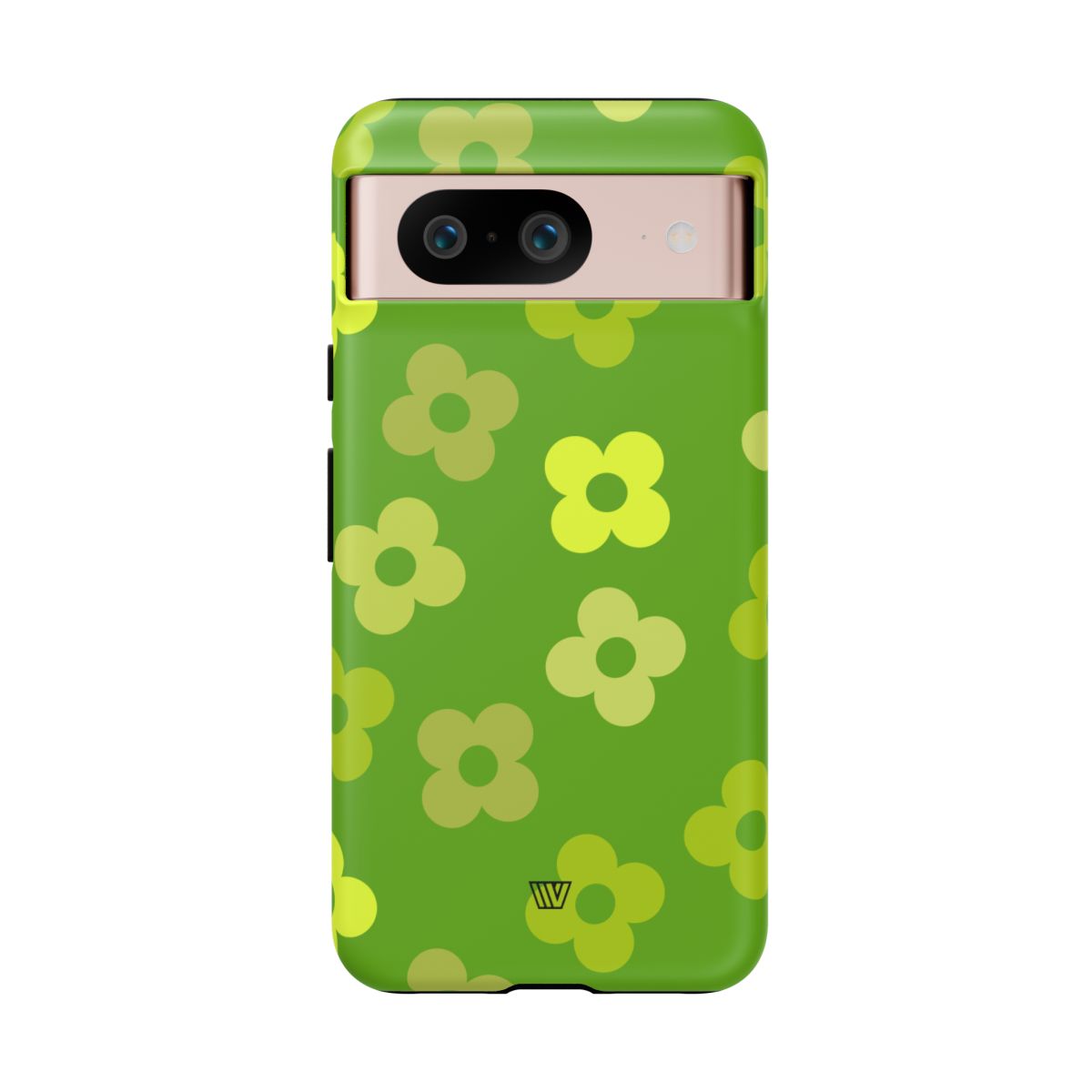 Green Retro Flowers Tough Phone Case