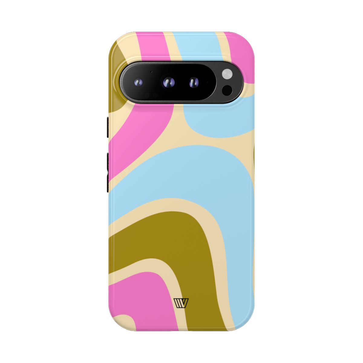 Tough Phone Case Large Groovy Waves Polycarbonate Shell