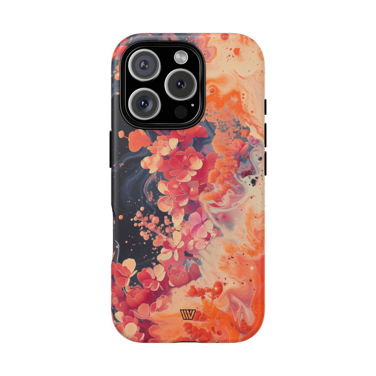 Tough Phone Case Dual-Layer Protection Phone Case WAVE OF FLOWERS