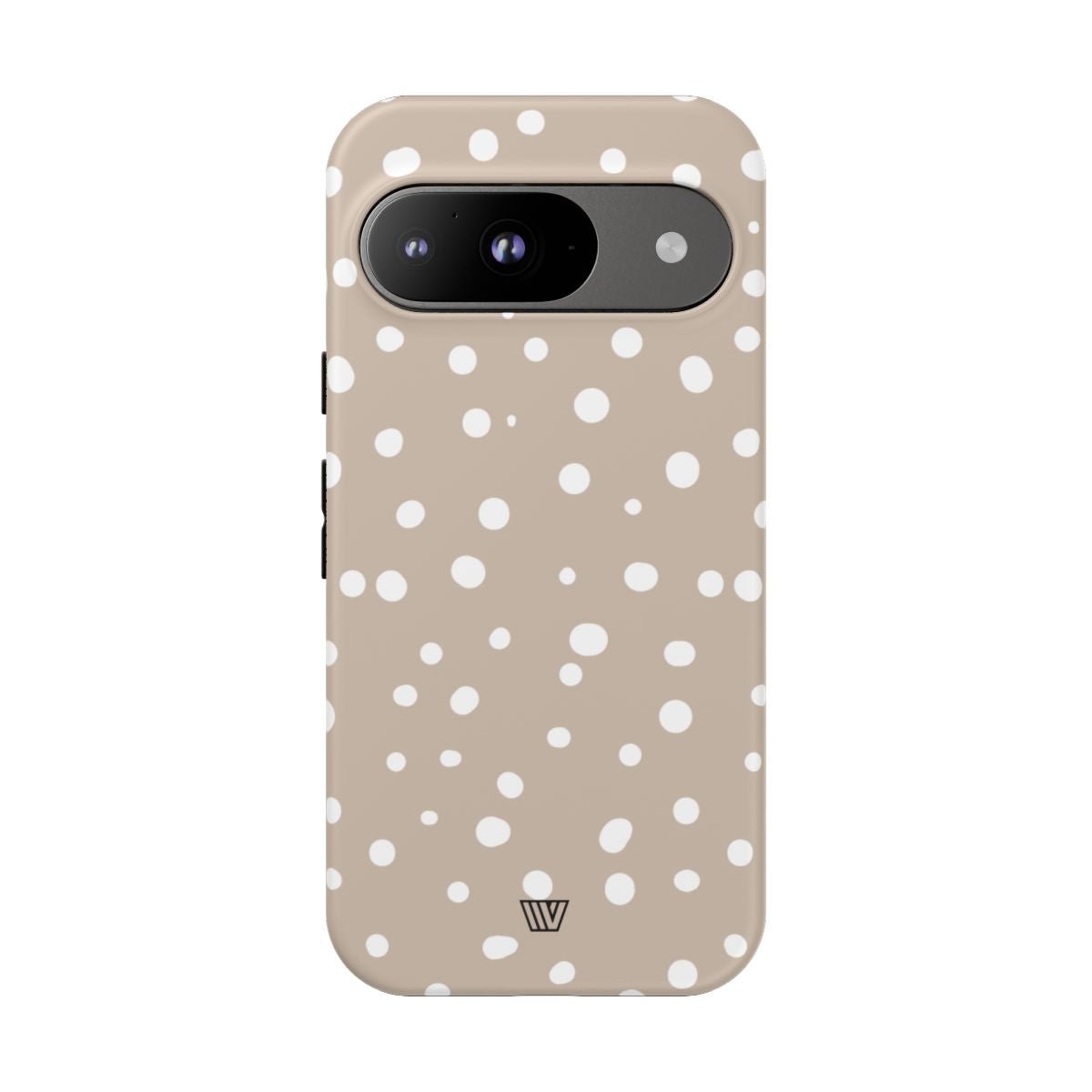 Beige Dots Tough Phone Case Dual-Layer Protective Shell Trovvve