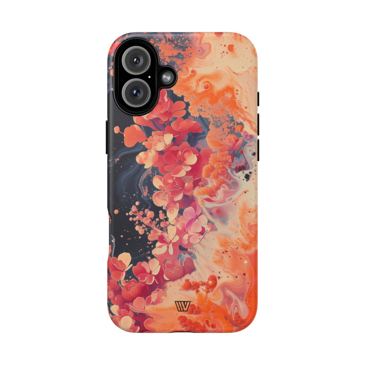 Tough Phone Case Dual-Layer Protection Phone Case WAVE OF FLOWERS