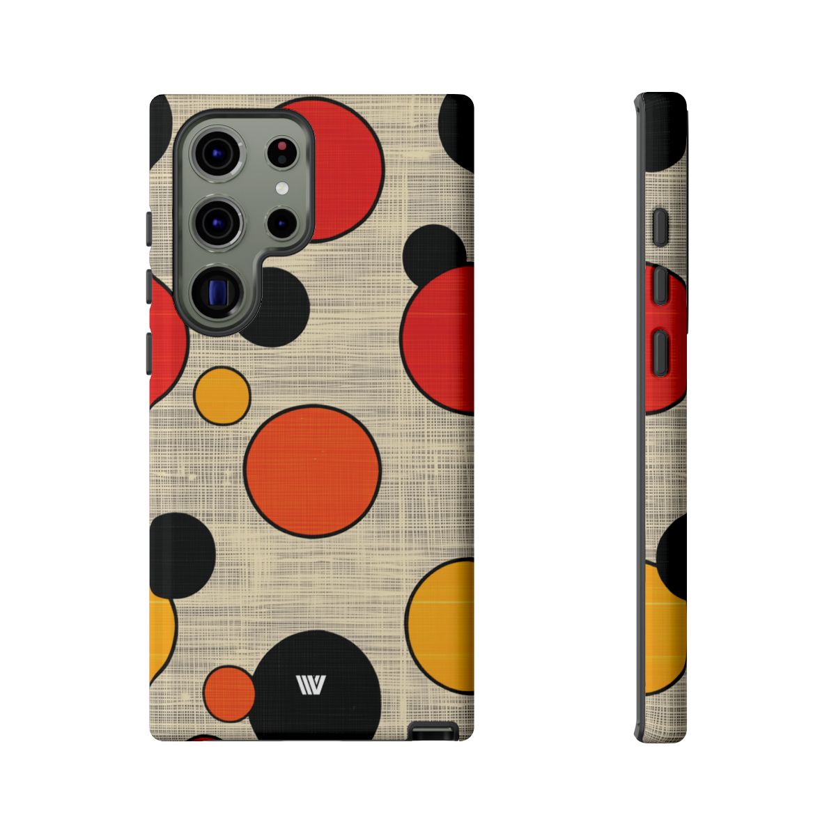 Tough Phone Case Mid-Century Dots Protective Cover