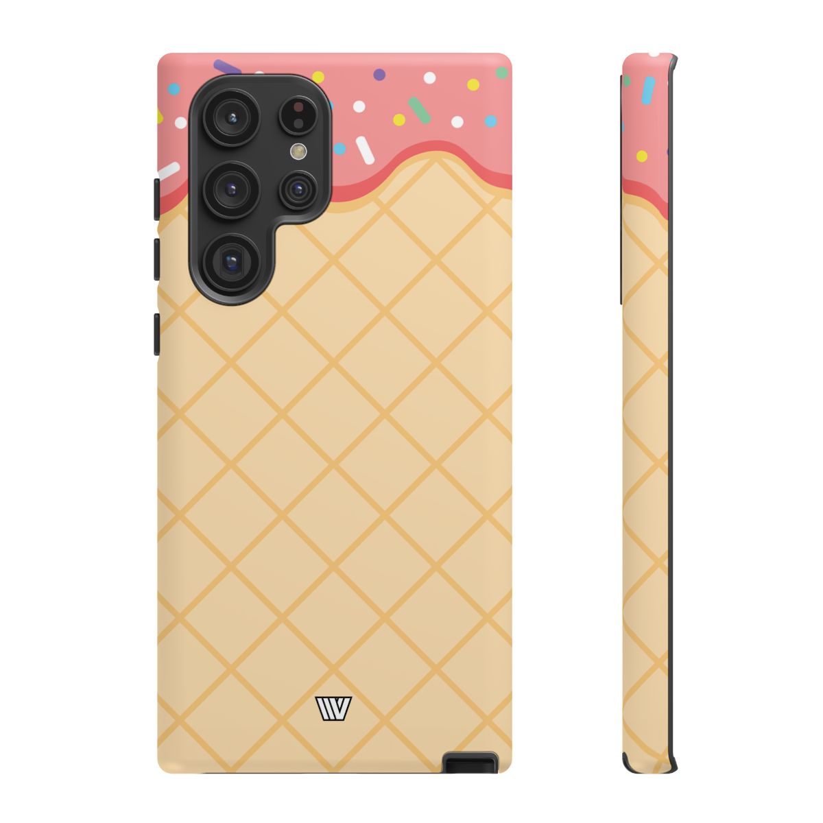 Ice Cream Cone Tough Phone Case Dual-Layer Protection