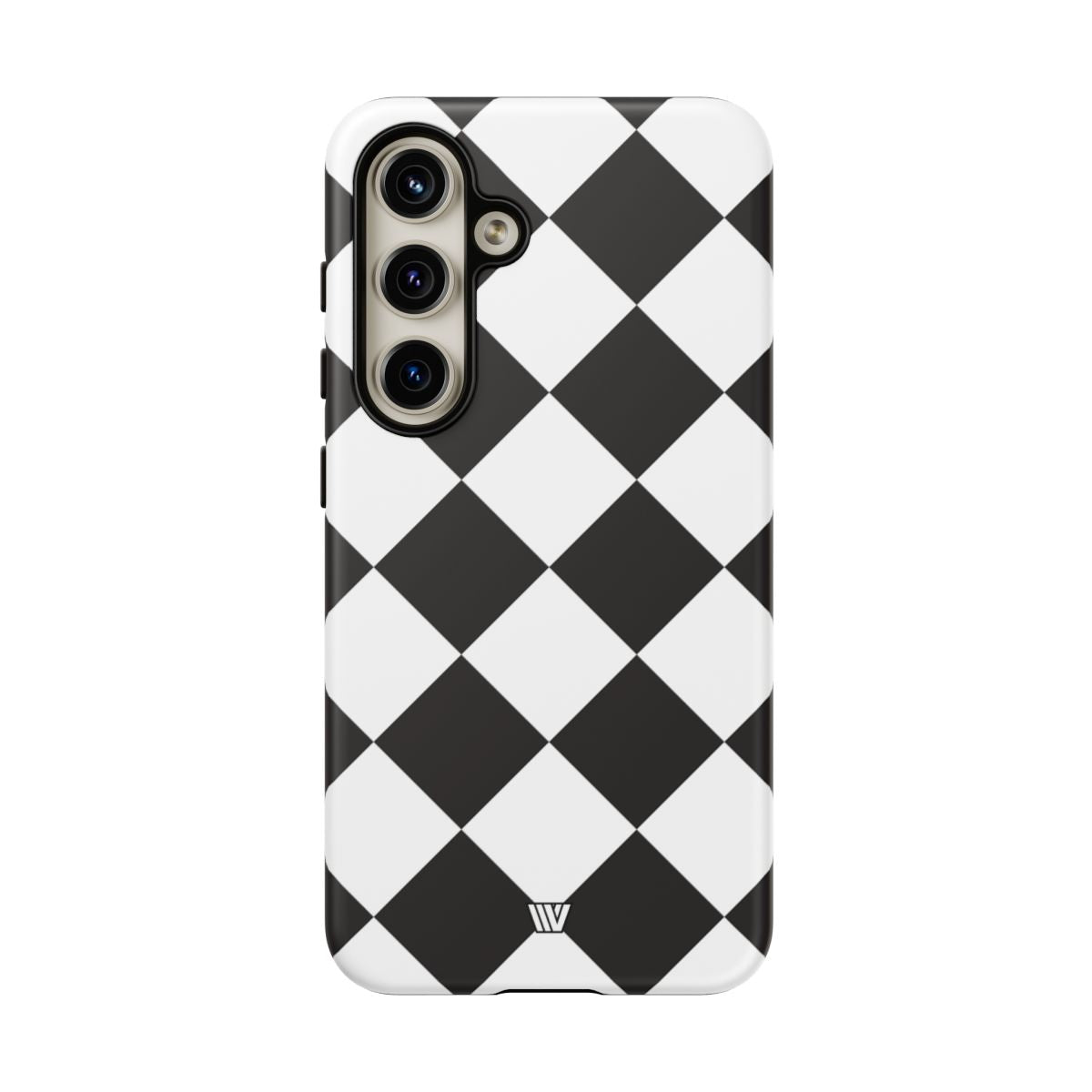 Black & White Diamond Tough Phone Case Dual-layer Protection