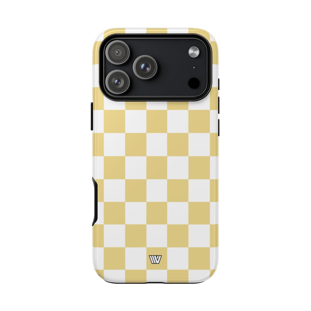 Banana Yellow Checkerboard Tough Phone Case
