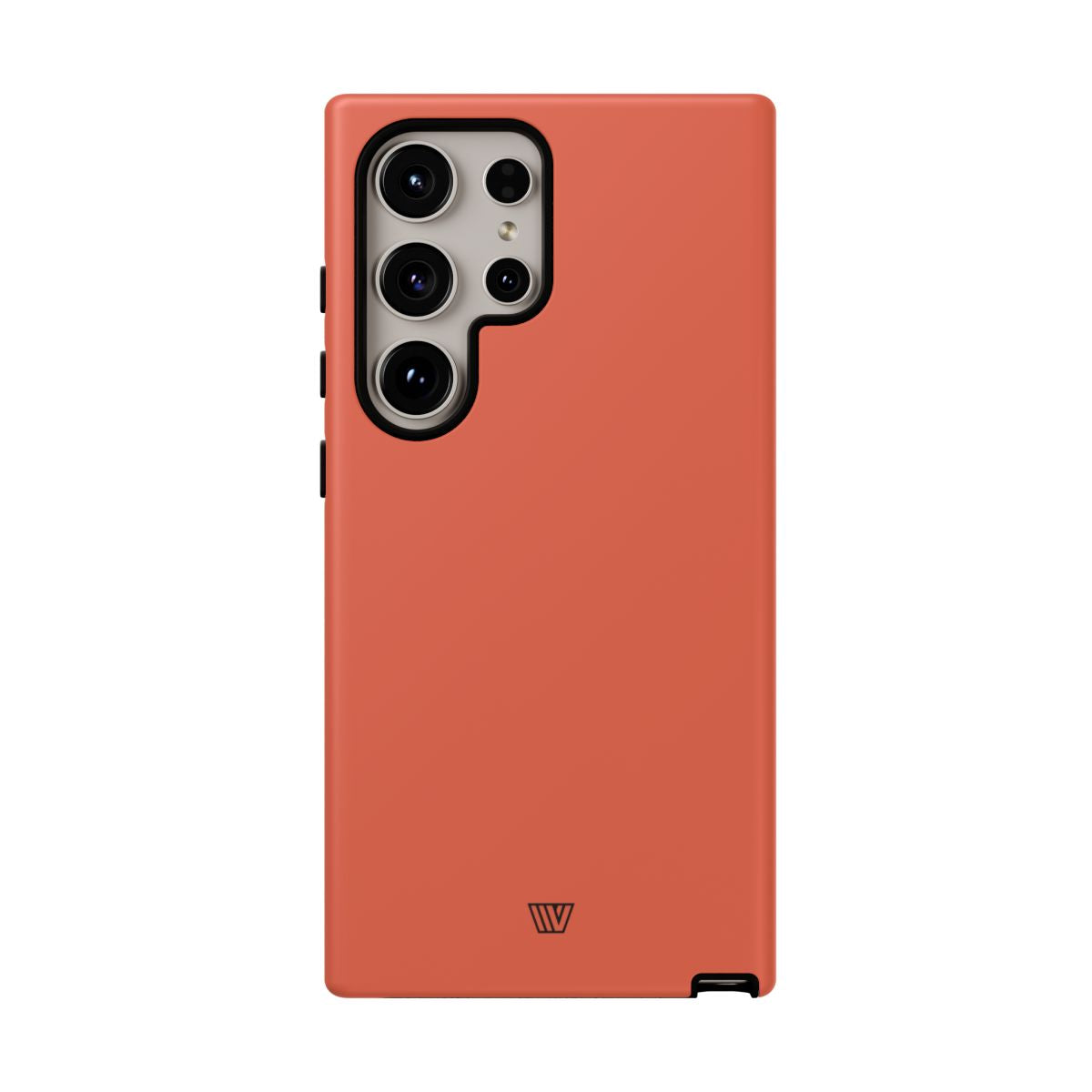 Burnt Sienna Tough Phone Case Dual-Layer Protection