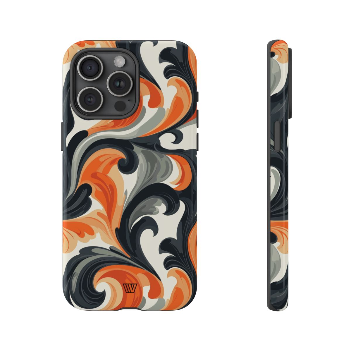 Tough Phone Case Baroque Swirl Polycarbonate Shell Trovvve