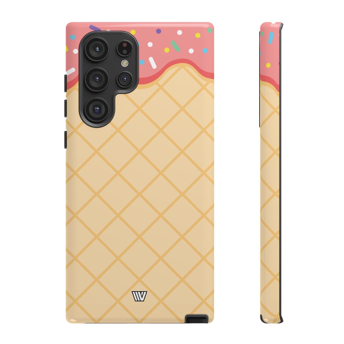 Ice Cream Cone Tough Phone Case Dual-Layer Protection