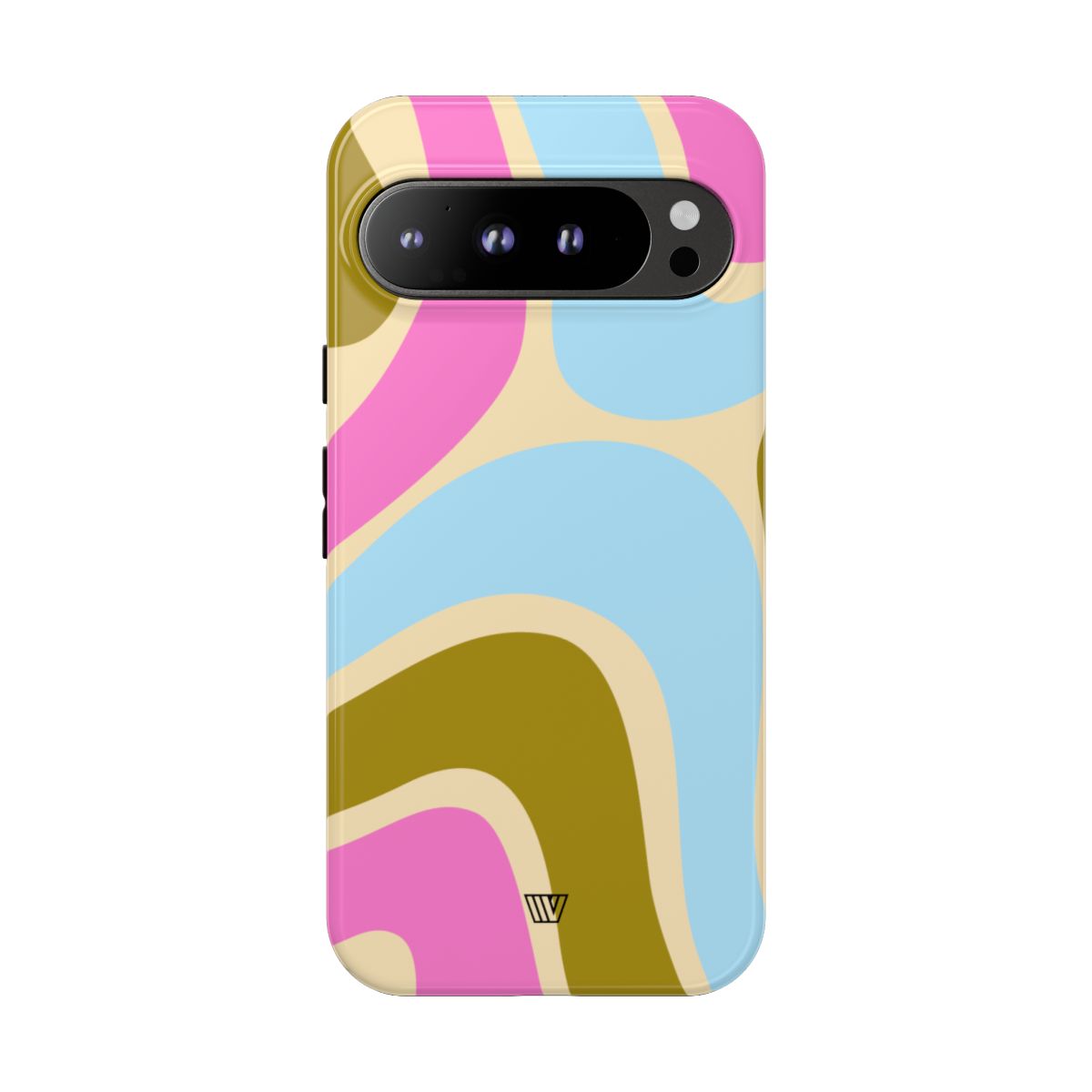 Tough Phone Case Large Groovy Waves Polycarbonate Shell