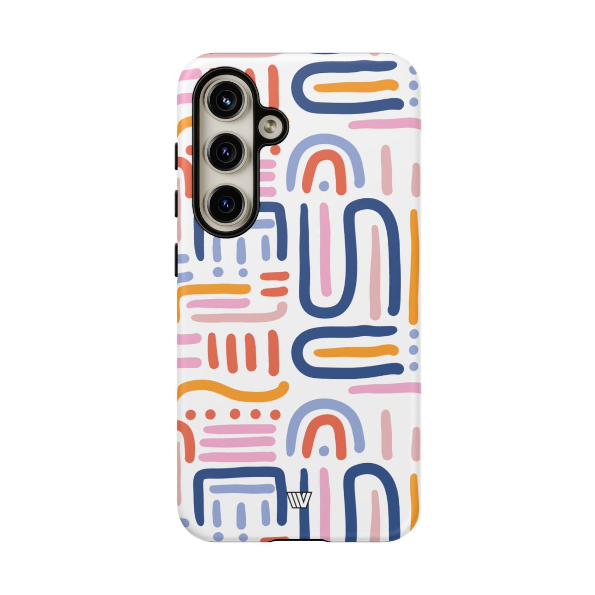 Tough Phone Case Dual-Layer Protection MEMPHIS BOLD LINES