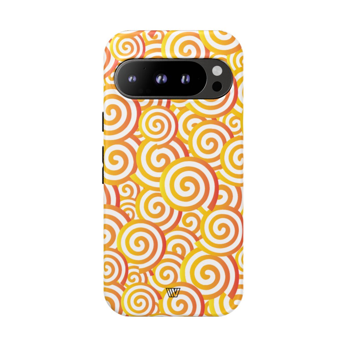 Abstract Spiral Orange Tough Phone Case