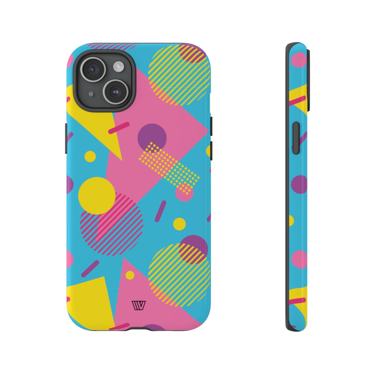 Retro Pattern Light Blue Tough Phone Case