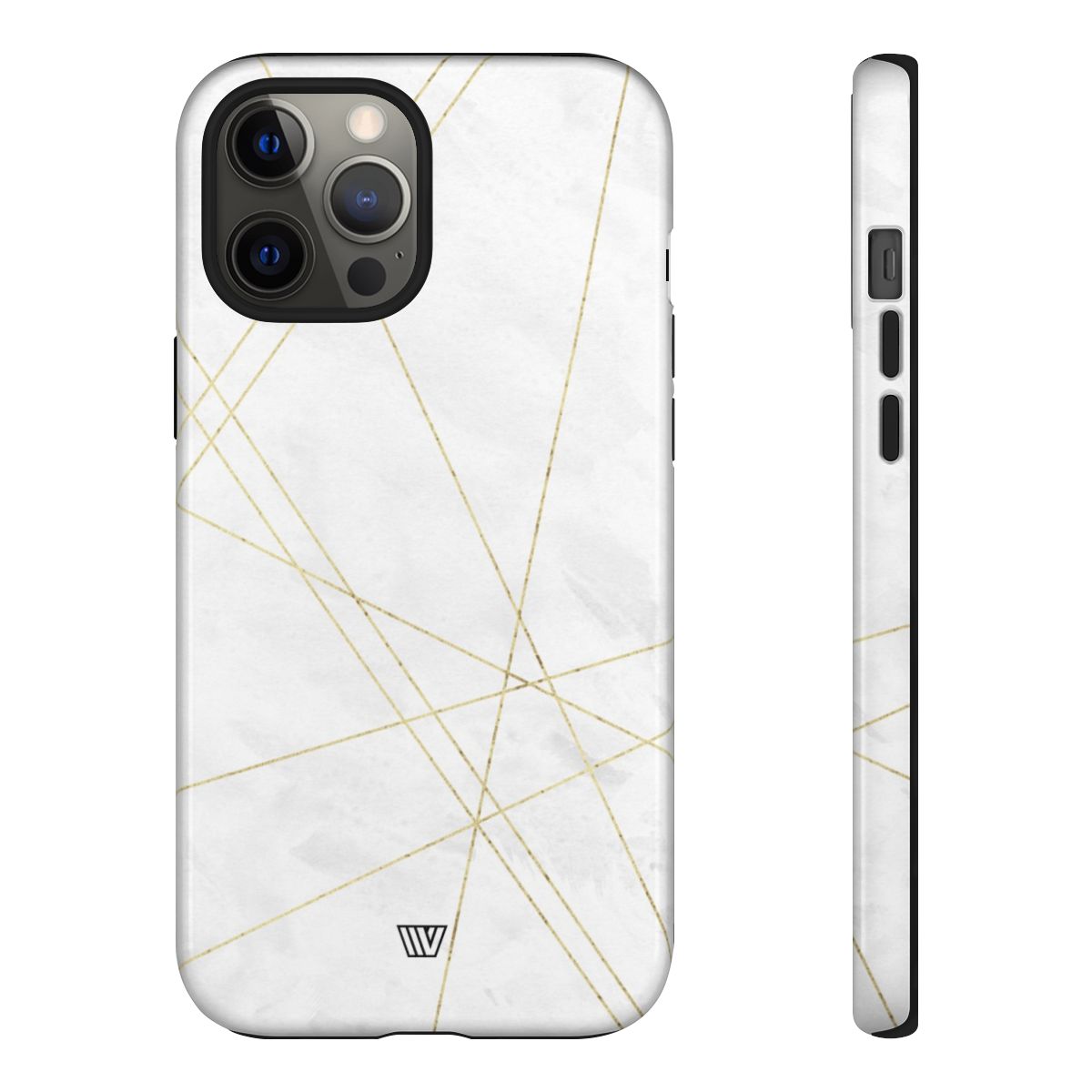Tough Phone Case Impact Resistant Dual-Layer Shell GOLD LINES