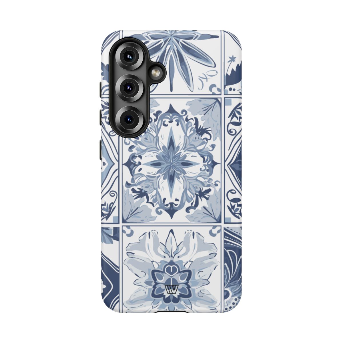 Blue White Tile Tough Impact-Resistant Phone Case