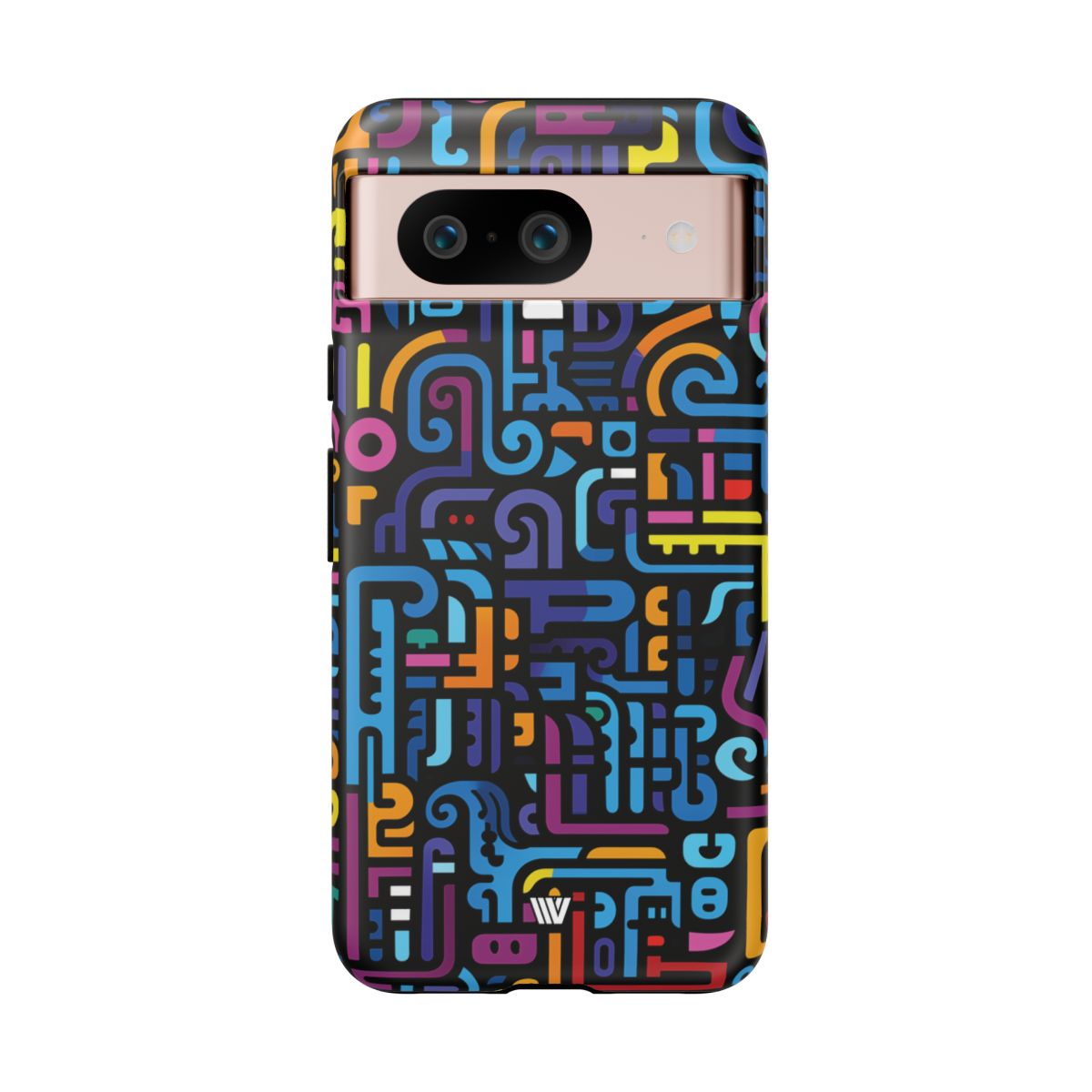 Tough Phone Case Dual-Layer Impact Resistant NEON GLYPHS