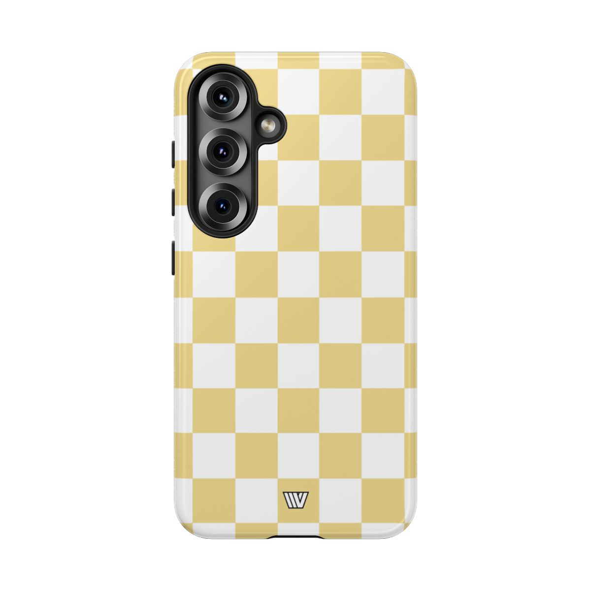 Banana Yellow Checkerboard Tough Phone Case