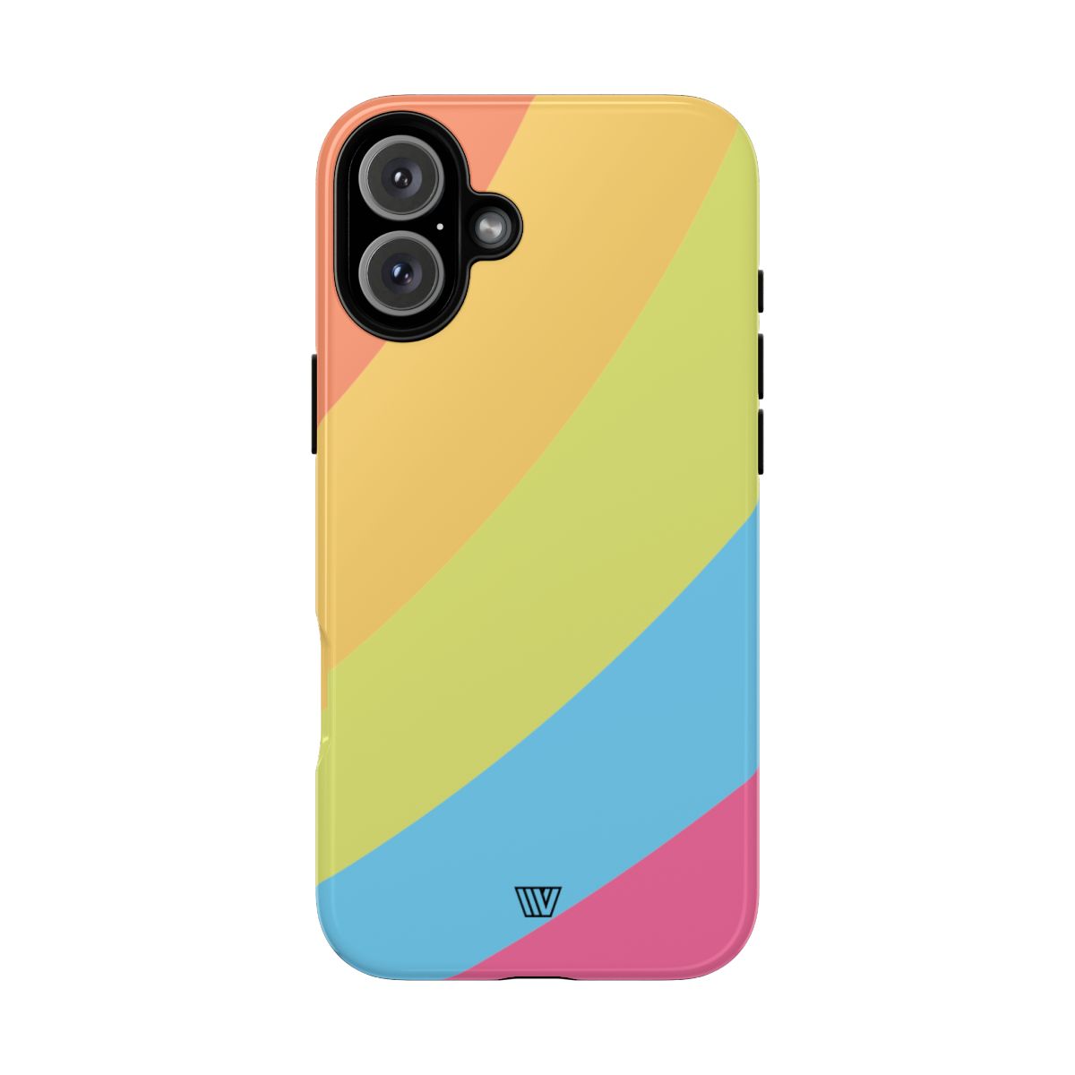 Neon Rainbow Tough Phone Case Dual-Layer Protective Shell